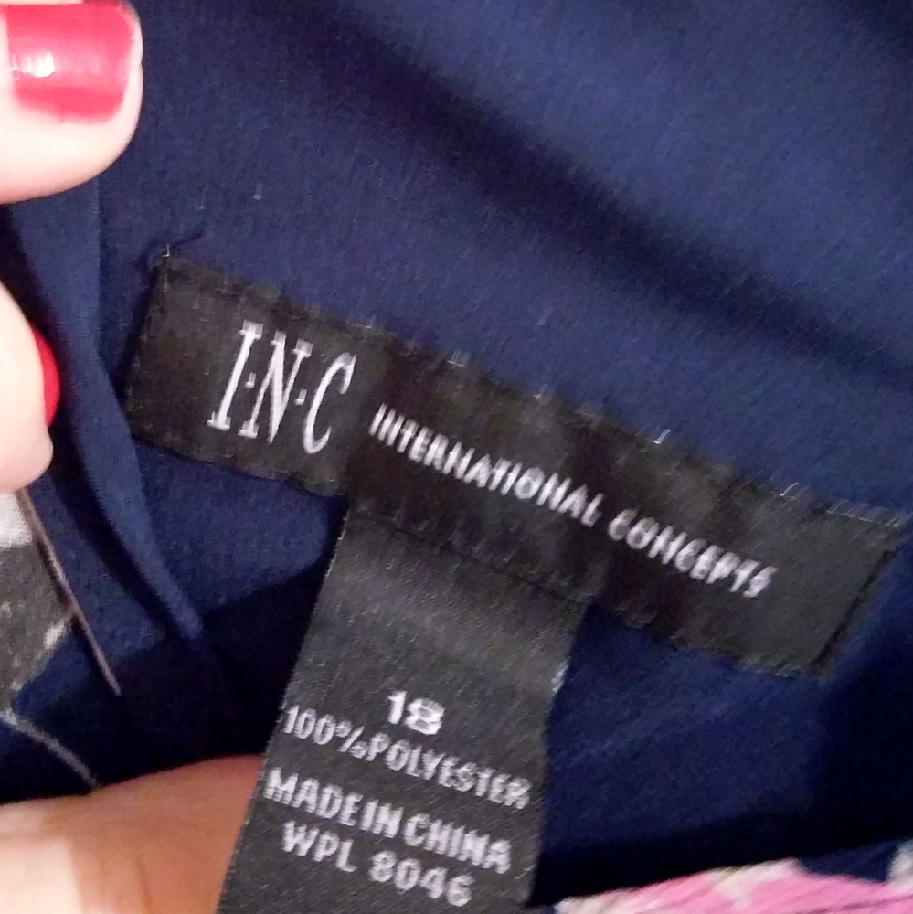 INC International Concept Floral Print Dress. - Picture 4 of 4